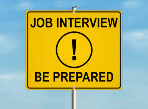 interview be prepared road sign